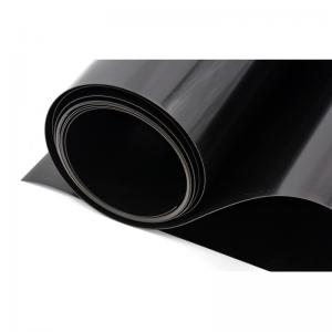 0.15 mm Υψηλός γυαλιστερός εύκαμπτος PVC λεπτό πλαστικό φύλλο μαύρο
