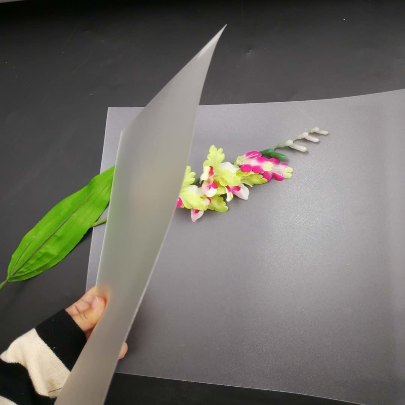 Υψηλής ποιότητας 0,5 mm παγωμένο πλαστικό PET λεπτό φύλλο για εκτύπωση επαγγελματικών καρτών ή ετικέτες ένδυσης