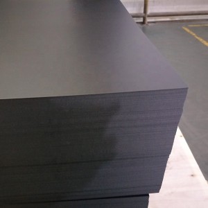 Υψηλής ποιότητας οικολογικό φιλικό 800 micron μαύρο χρώμα PETG πλαστικό φύλλο για πίνακες επίπλων