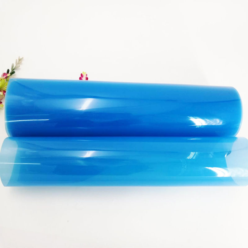 Ζεστό πώληση 0,5 χιλιοστών Bule Χρώμα Διαφανές PVC πολυβινυλοχλωρίδιο PVC ταινία για το σχηματισμό κενού
