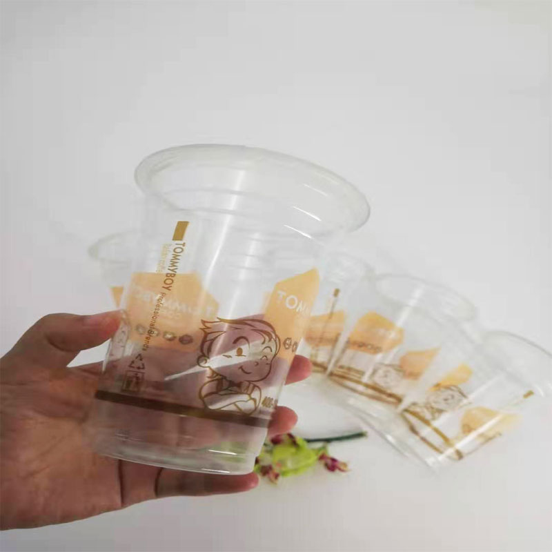 Τρόφιμα Βαθμού 16oz Προσαρμοσμένο πλαστικό σαφές κύπελλο κυψέλης PET για χυμό