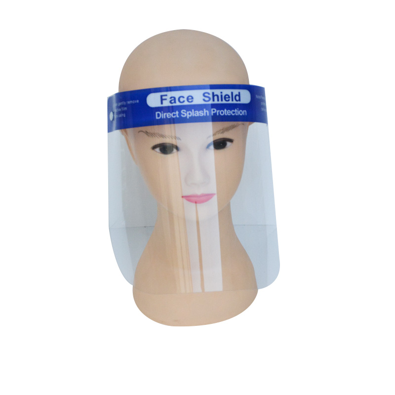 Anti Splash Protector Facial Clear Plastic Safety Visor Face Shield Πρόσοψη