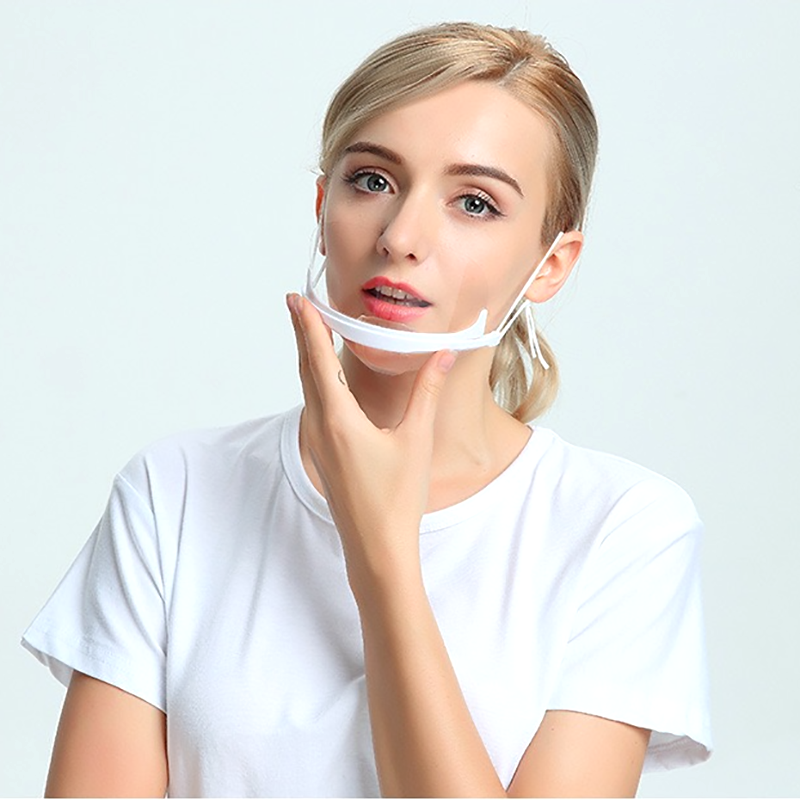 Anti Spatter Clear Smile Open Mouth Plastic Shield μύτη και στόμα για ομορφιά