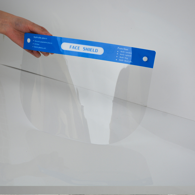 Διπλής όψης Anti Fog Protection Clear Safety Face Shield Polyester For Restaurant